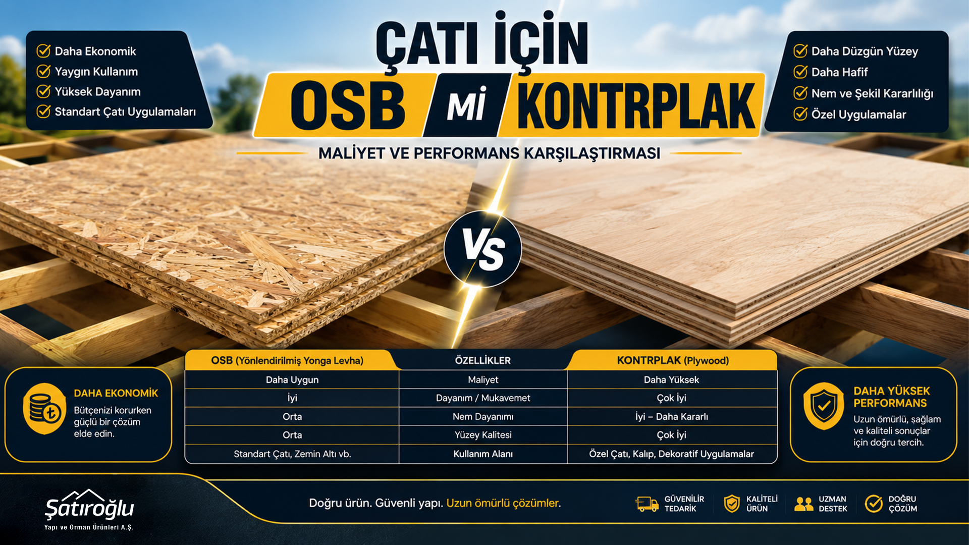 Çatı-İçin-OSB-mi-Kontrplak-mı Çatı İçin OSB mi Kontrplak mı? Maliyet ve Performans Karşılaştırması