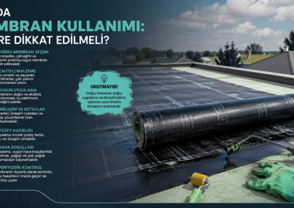 Çatıda Membran Kullanımı: Nelere Dikkat Edilmeli?