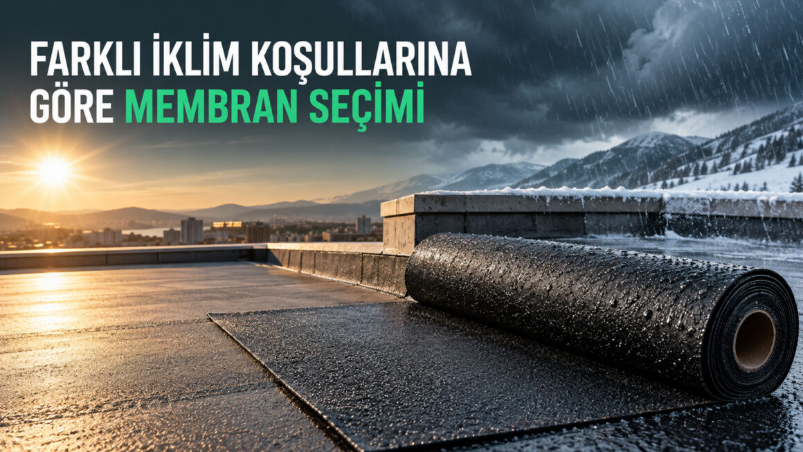 Farklı iklim koşullarına göre bitümlü membran seçimi İklim Koşullarına Göre Membran Seçimi Rehberi