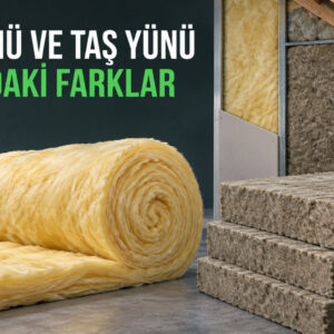 Sarı cam yünü ve gri taş yünü yalıtım malzemelerinin karşılaştırması Cam Yünü ve Taş Yünü Arasındaki Farklar Nelerdir?
